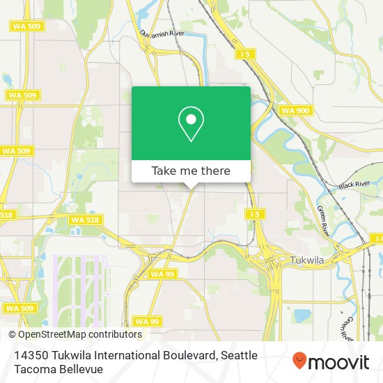 Mapa de 14350 Tukwila International Boulevard