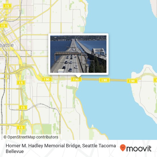 Homer M. Hadley Memorial Bridge map