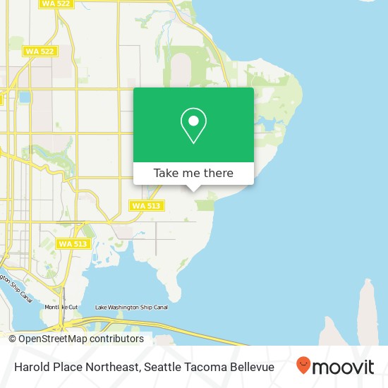 Mapa de Harold Place Northeast