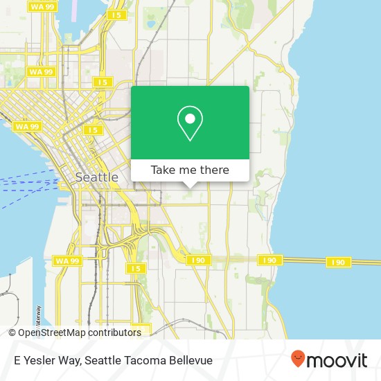 E Yesler Way map