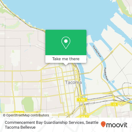 Mapa de Commencement Bay Guardianship Services