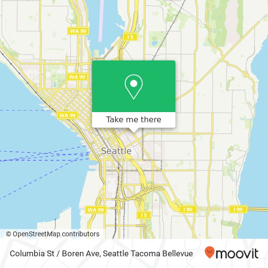Columbia St / Boren Ave map