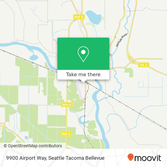 9900 Airport Way map