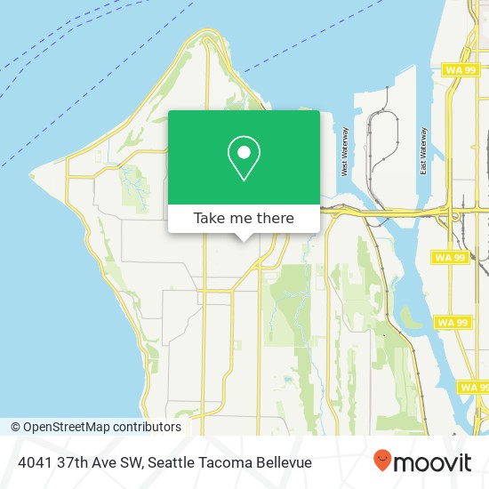 Mapa de 4041 37th Ave SW