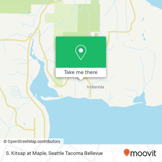 Mapa de S. Kitsap at Maple