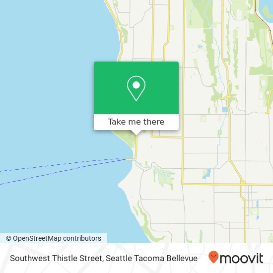 Mapa de Southwest Thistle Street