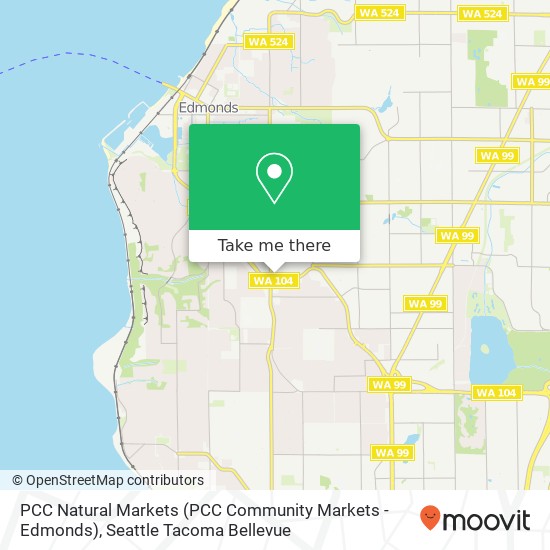 Mapa de PCC Natural Markets (PCC Community Markets - Edmonds)