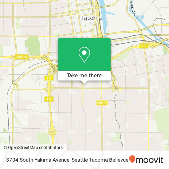 3704 South Yakima Avenue map