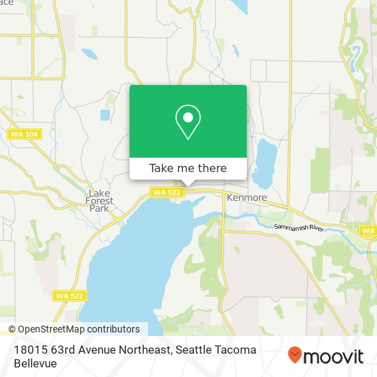 Mapa de 18015 63rd Avenue Northeast