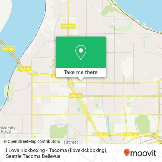 Mapa de I Love Kickboxing - Tacoma (Ilovekickboxing)
