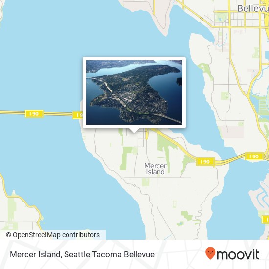 Mapa de Mercer Island