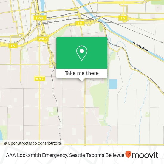 AAA Locksmith Emergency map