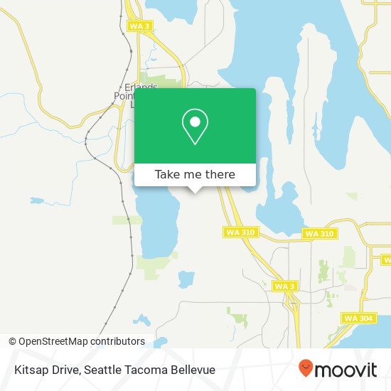 Mapa de Kitsap Drive