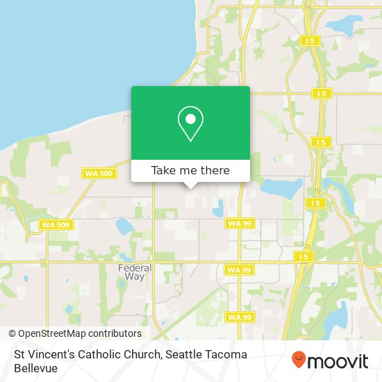 St Vincent's Catholic Church map