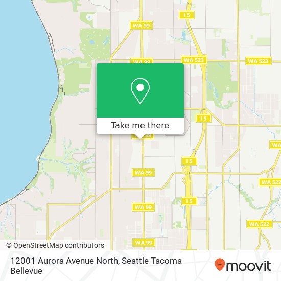 Mapa de 12001 Aurora Avenue North