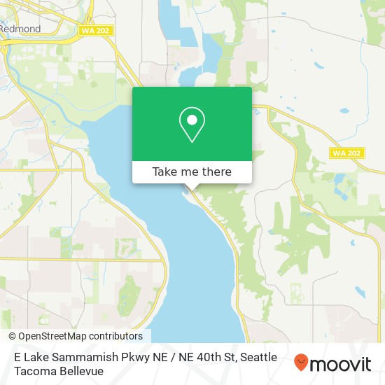 Mapa de E Lake Sammamish Pkwy NE / NE 40th St