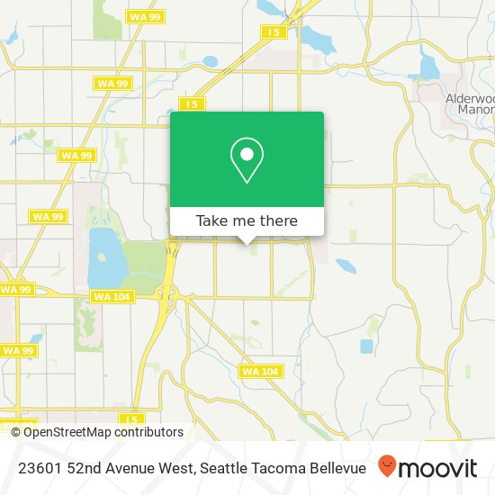 23601 52nd Avenue West map