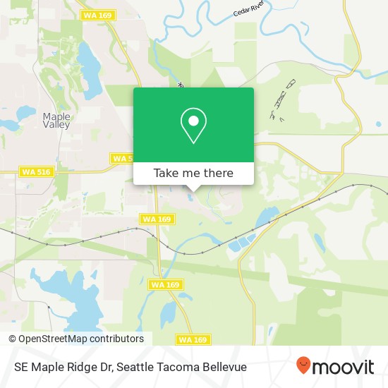 Mapa de SE Maple Ridge Dr