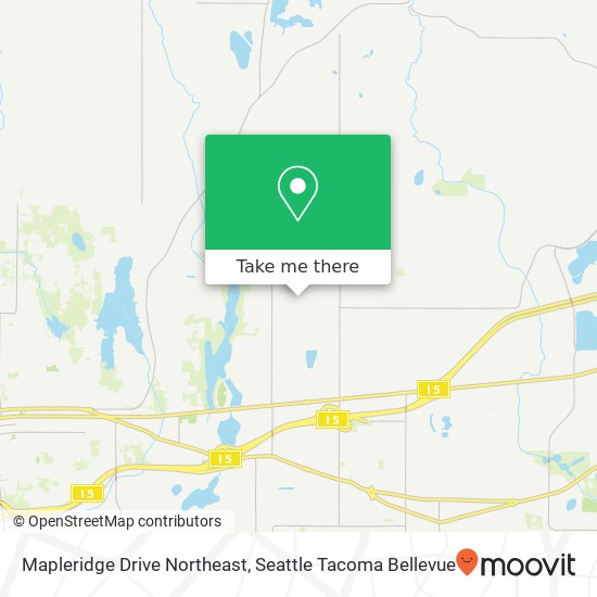 Mapleridge Drive Northeast map