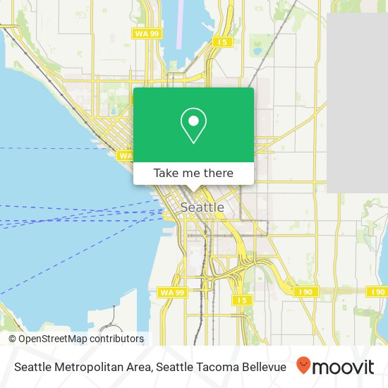 Mapa de Seattle Metropolitan Area