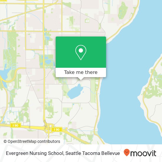 Evergreen Nursing School map