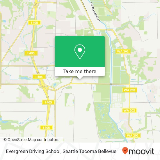 Evergreen Driving School map