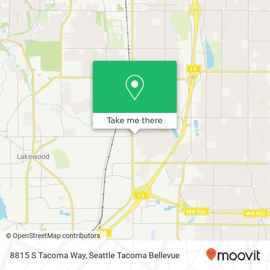 8815 S Tacoma Way map