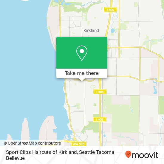 Sport Clips Haircuts of Kirkland map