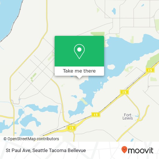 Mapa de St Paul Ave