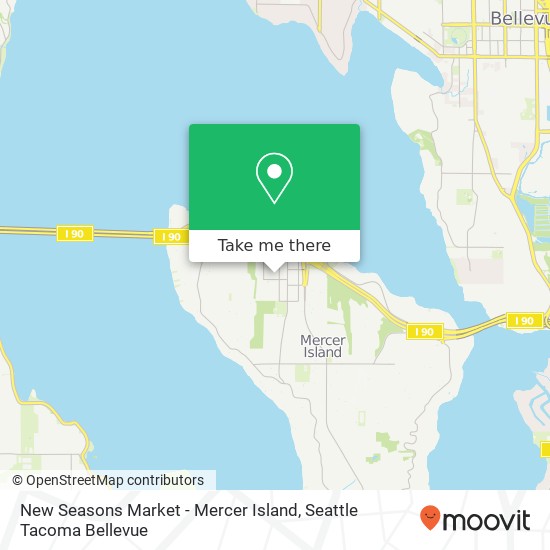 Mapa de New Seasons Market - Mercer Island