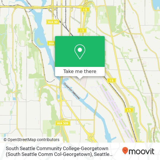 South Seattle Community College-Georgetown (South Seattle Comm Col-Georgetown) map