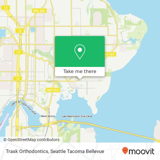 Trask Orthodontics map