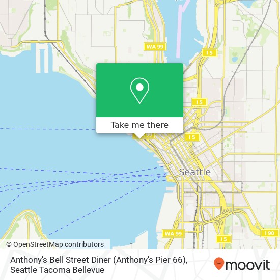Mapa de Anthony's Bell Street Diner (Anthony's Pier 66)