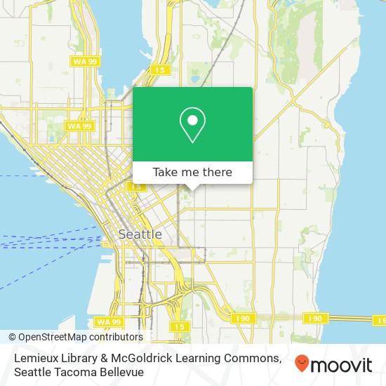 Mapa de Lemieux Library & McGoldrick Learning Commons
