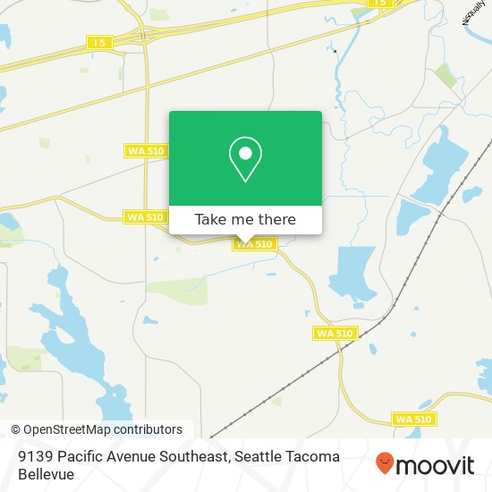Mapa de 9139 Pacific Avenue Southeast