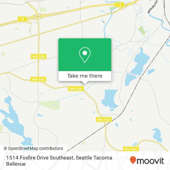 Mapa de 1514 Foxfire Drive Southeast