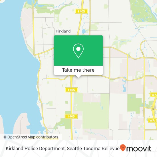 Mapa de Kirkland Police Department