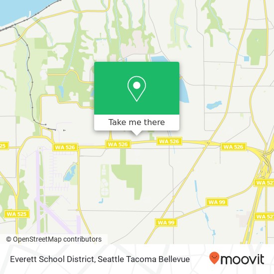 Mapa de Everett School District