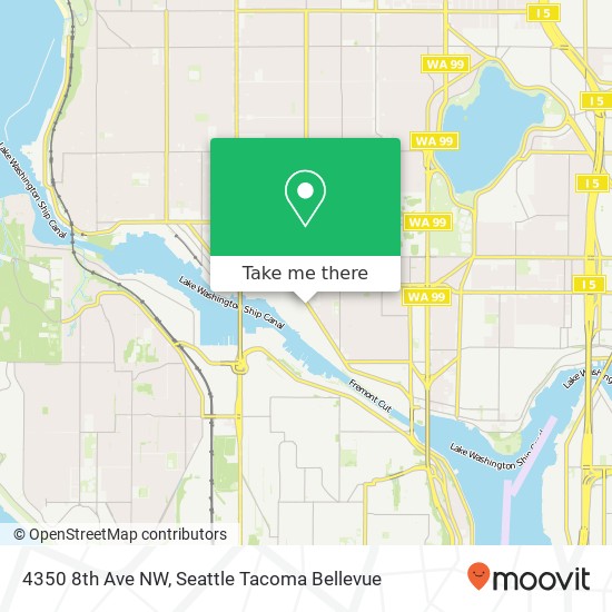 Mapa de 4350 8th Ave NW