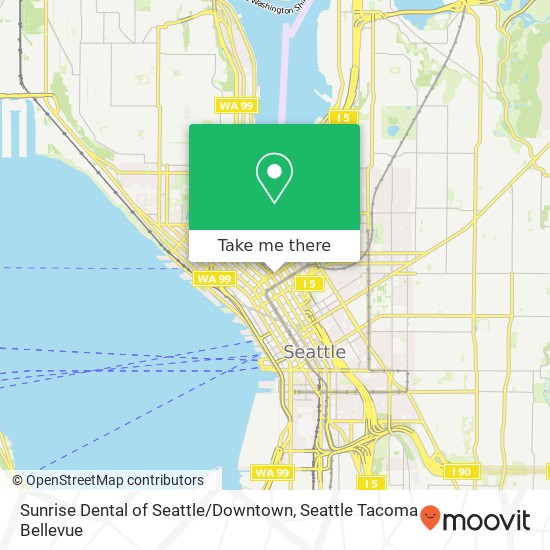 Sunrise Dental of Seattle / Downtown map