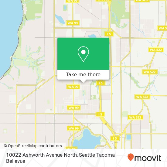 Mapa de 10022 Ashworth Avenue North