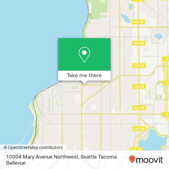 10004 Mary Avenue Northwest map