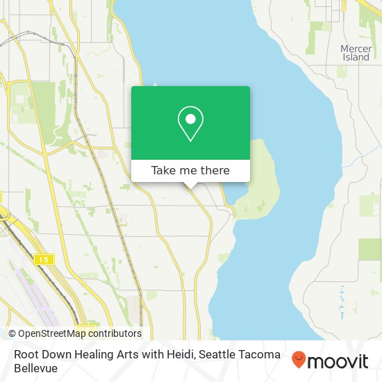 Root Down Healing Arts with Heidi map