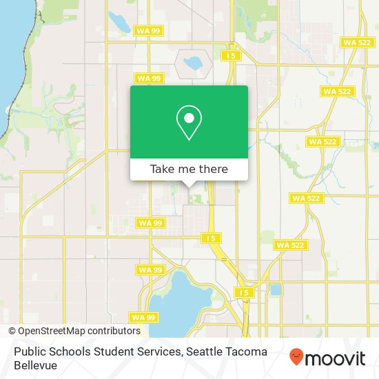 Public Schools Student Services map