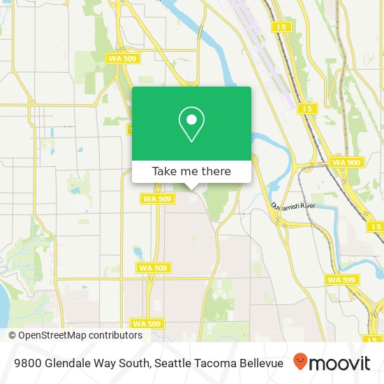 9800 Glendale Way South map