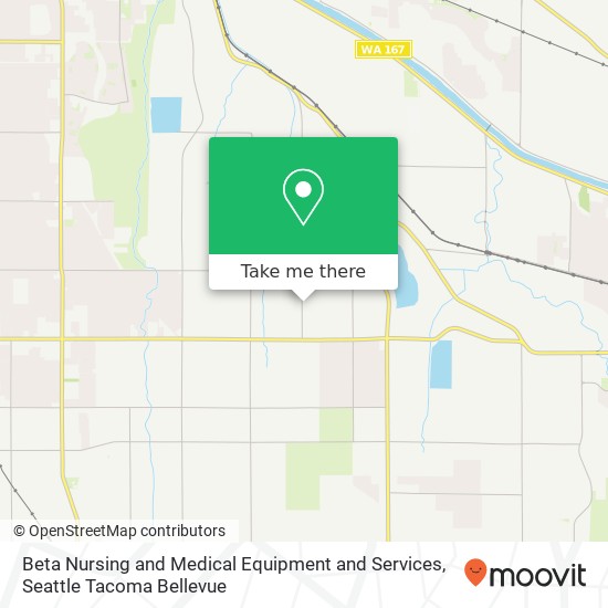 Mapa de Beta Nursing and Medical Equipment and Services