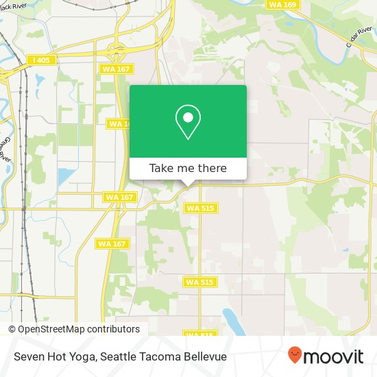 Seven Hot Yoga map