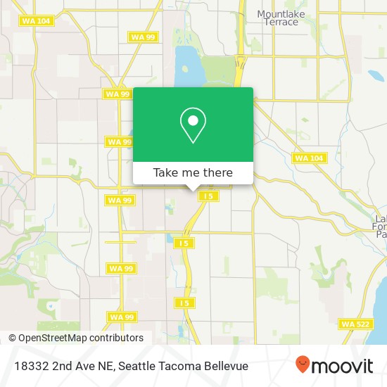 Mapa de 18332 2nd Ave NE