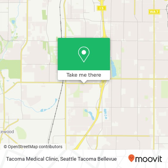 Mapa de Tacoma Medical Clinic