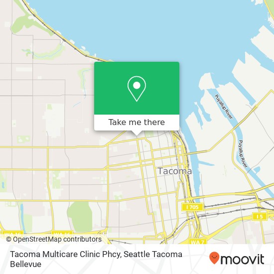 Tacoma Multicare Clinic Phcy map